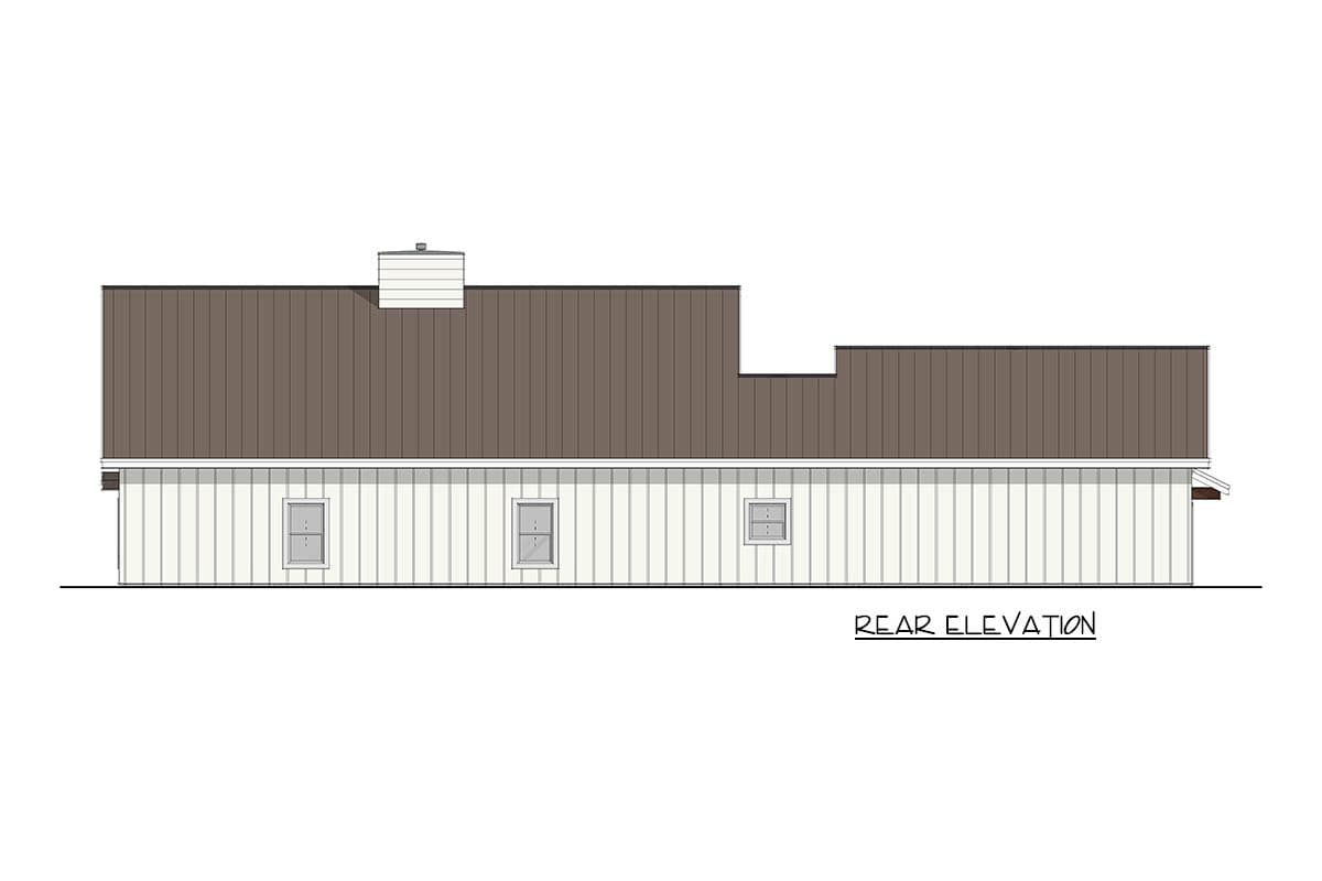 Plan 405161FDC: Modern Barndominium House Plan with 3 Bedrooms and Wraparound Porch - Image #4 - Barndominium, Farmhouse