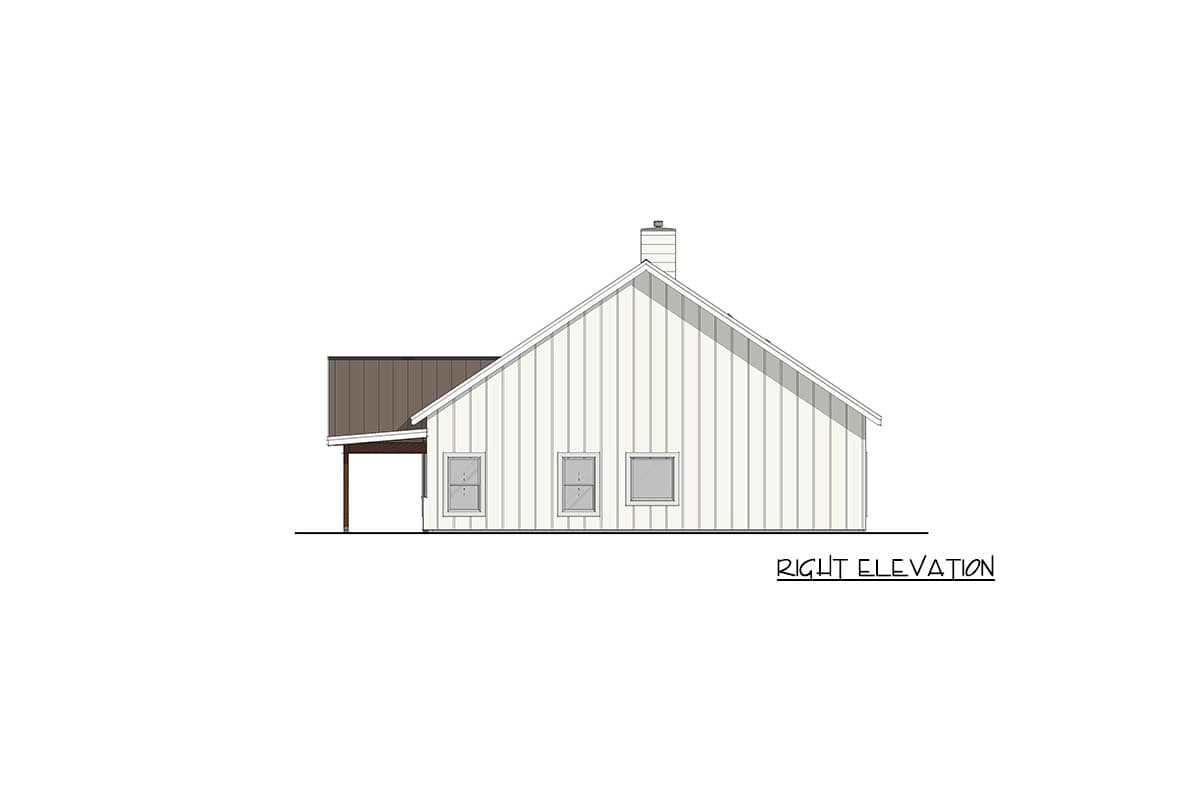 Plan 405161FDC: Modern Barndominium House Plan with 3 Bedrooms and Wraparound Porch - Image #5 - Barndominium, Farmhouse