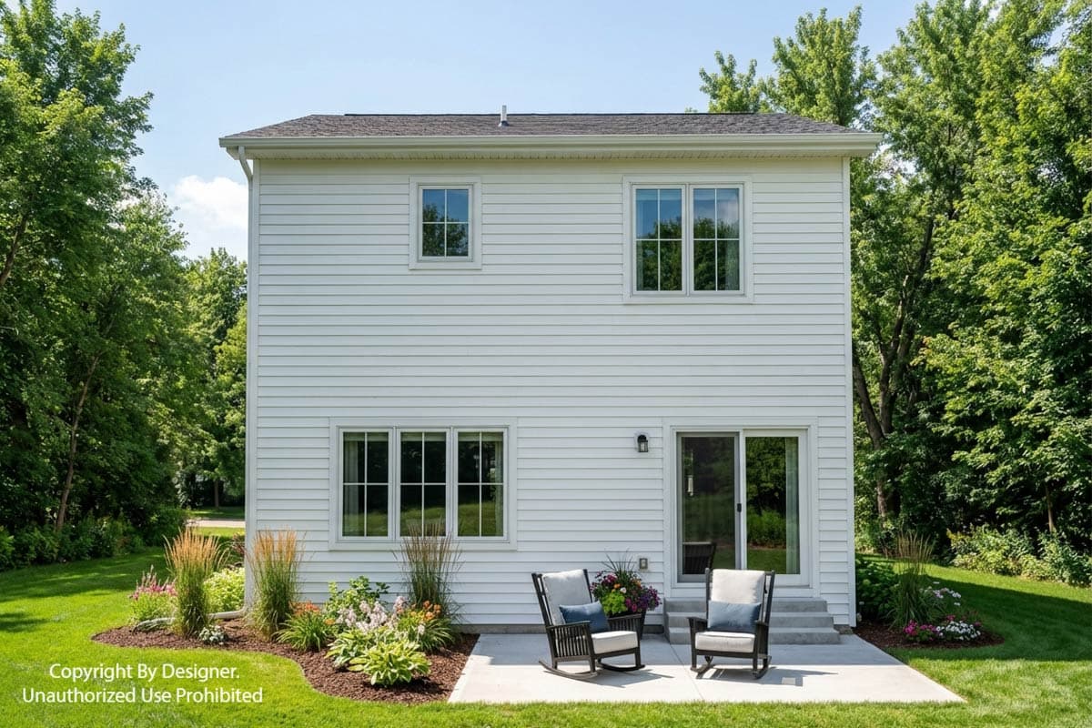 Plan 140051RK: Inviting 3-Bedroom Farmhouse House Plan with Loft and 2-Car Garage - Image #6 - Farmhouse, Traditional