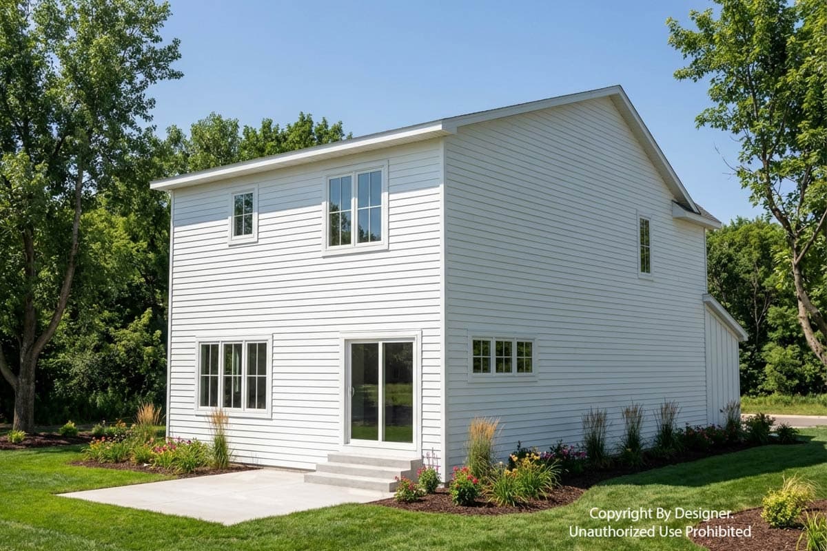 Plan 140051RK: Inviting 3-Bedroom Farmhouse House Plan with Loft and 2-Car Garage - Image #7 - Farmhouse, Traditional