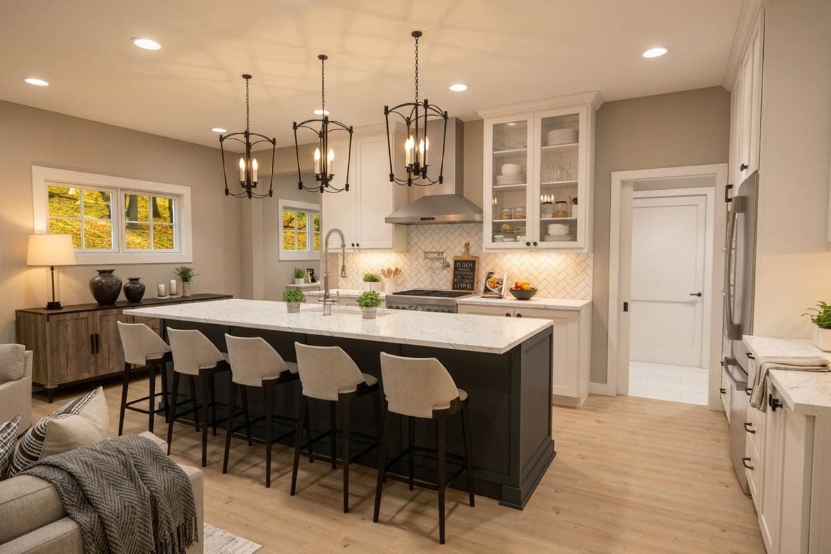 Plan 140051RK: Inviting 3-Bedroom Farmhouse House Plan with Loft and 2-Car Garage - Image #11 - Farmhouse, Traditional