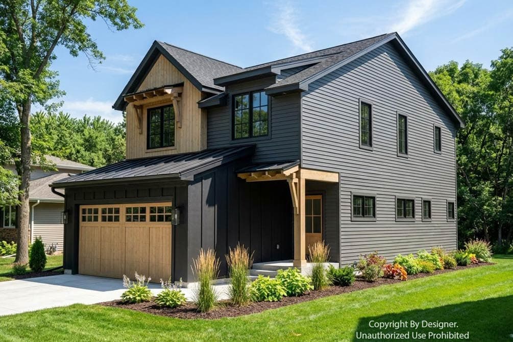 Plan 140053RK: Modern Farmhouse House Plan with 3 Bedrooms and Versatile Loft - Image #3 - Contemporary, Craftsman, Modern Farmhouse, New American