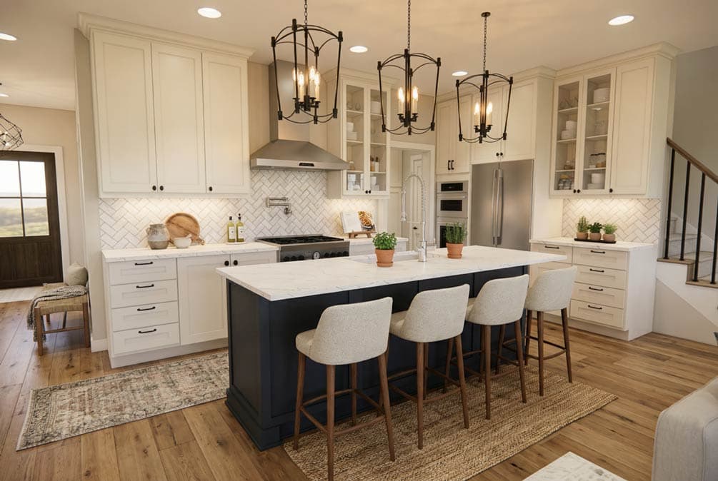 Plan 140054RK: Modern Farmhouse House Plan with 4 Bedrooms and 2-Car Garage - Image #9 - Farmhouse, Modern Farmhouse, New American