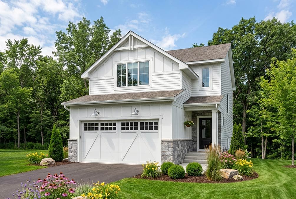 Plan 140054RK: Modern Farmhouse House Plan with 4 Bedrooms and 2-Car Garage - Image #2 - Farmhouse, Modern Farmhouse, New American