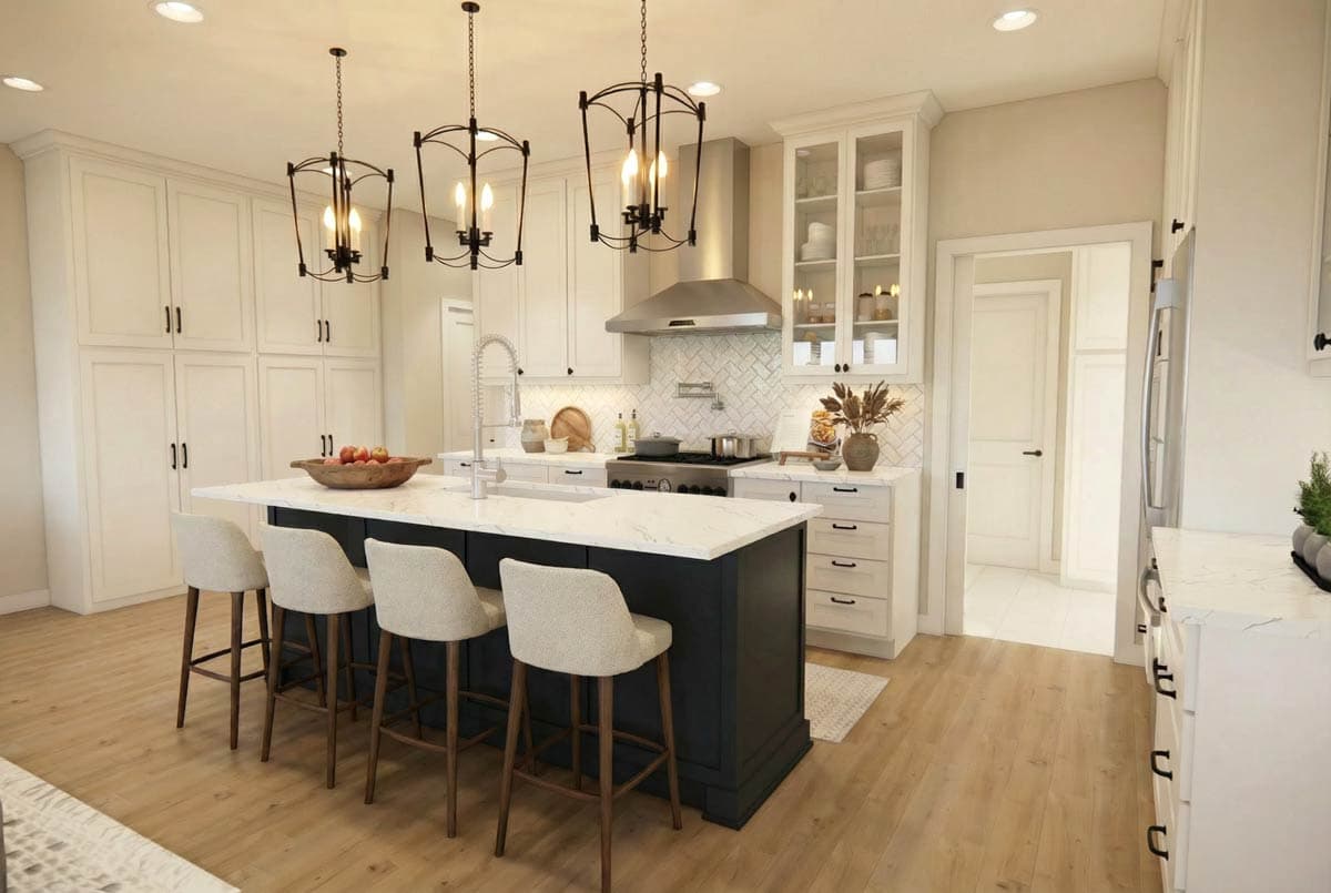 Plan 140055RK: Craftsman House Plan with 4 Bedrooms and 2-Car Garage - Image #11 - Craftsman, Farmhouse, Traditional
