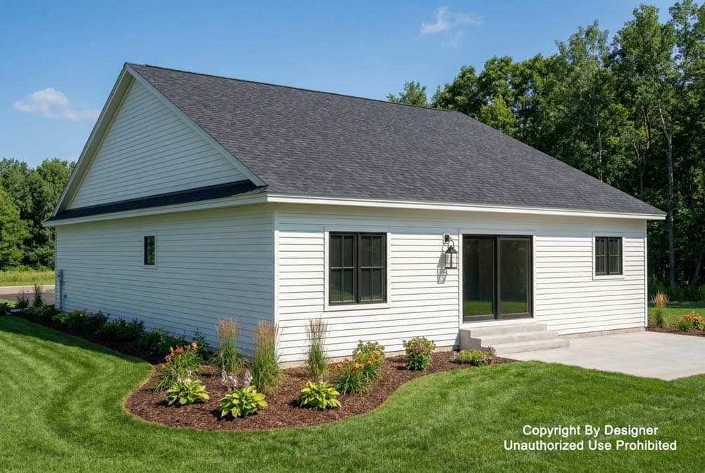 Plan 140056RK: Modern Farmhouse House Plan with 2 or 3 Beds and 2-Car Garage - Image #3 - Country, Farmhouse, Modern Farmhouse