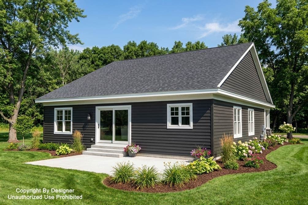 Plan 140057RK: Traditional Farmhouse House Plan with Split Bedrooms and 2-Car Garage - Image #4 - Craftsman, Farmhouse, Traditional