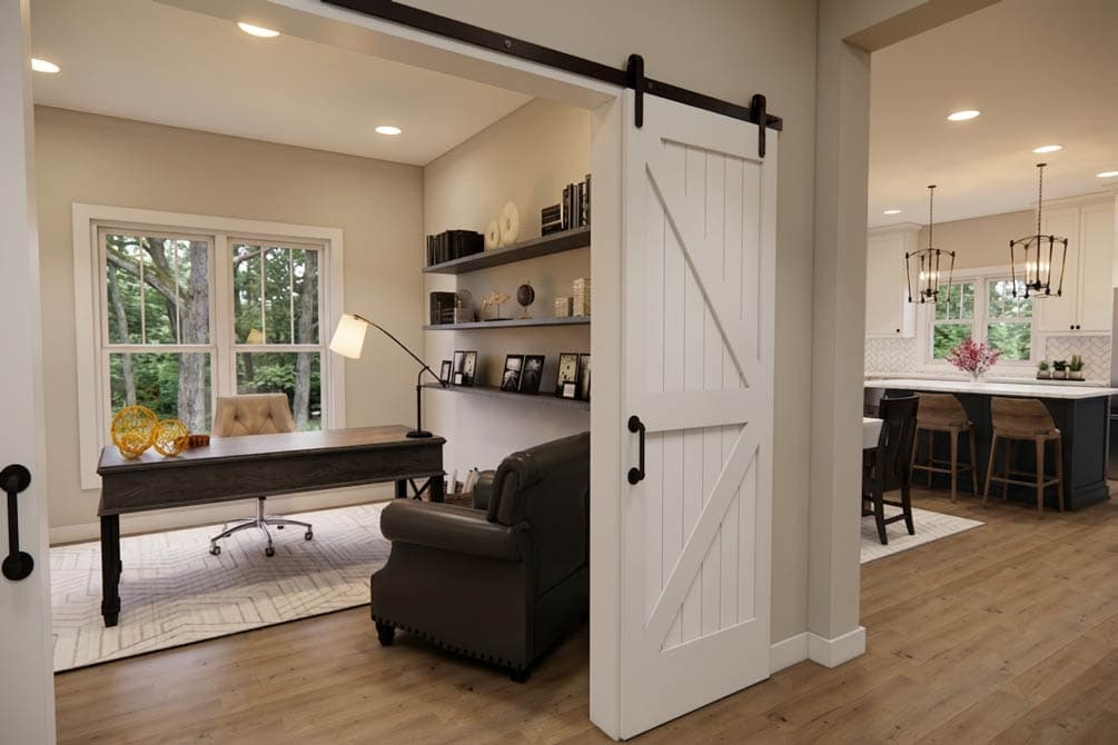 Plan 140057RK: Traditional Farmhouse House Plan with Split Bedrooms and 2-Car Garage - Image #9 - Craftsman, Farmhouse, Traditional