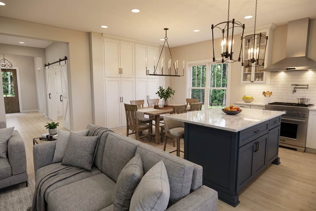 Plan 140057RK: Traditional Farmhouse House Plan with Split Bedrooms and 2-Car Garage - Image #15 - Craftsman, Farmhouse, Traditional