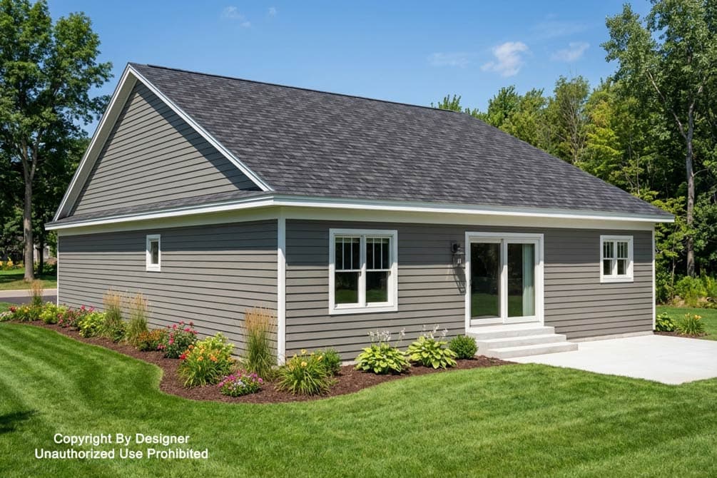 Plan 140058RK: Craftsman House Plan: 2-3 Beds, 2-Car Garage, Main Level Master - Image #3 - Bungalow, Craftsman, New American