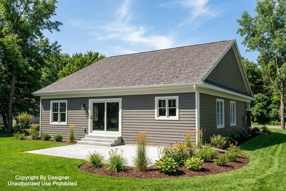 Plan 140058RK: Craftsman House Plan: 2-3 Beds, 2-Car Garage, Main Level Master - Image #4 - Bungalow, Craftsman, New American