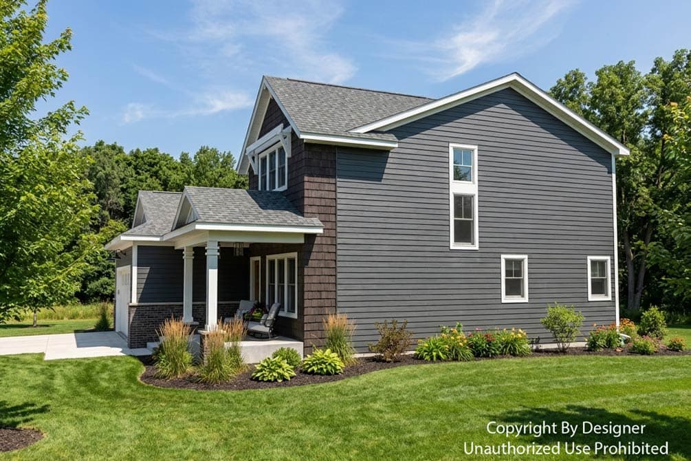 Plan 140060RK: Craftsman House Plan with 3 Bedrooms, Loft, and Home Office - Image #2 - Bungalow, Craftsman, New American