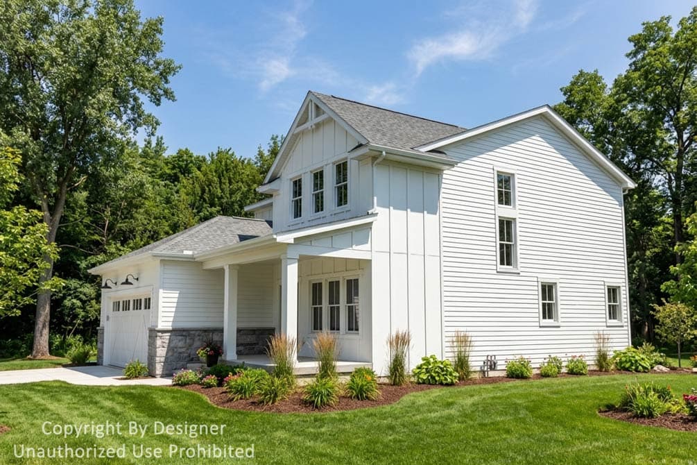Plan 140061RK: Modern Farmhouse House Plan with 3 Bedrooms, Home Office, and 2-Car Garage - Image #2