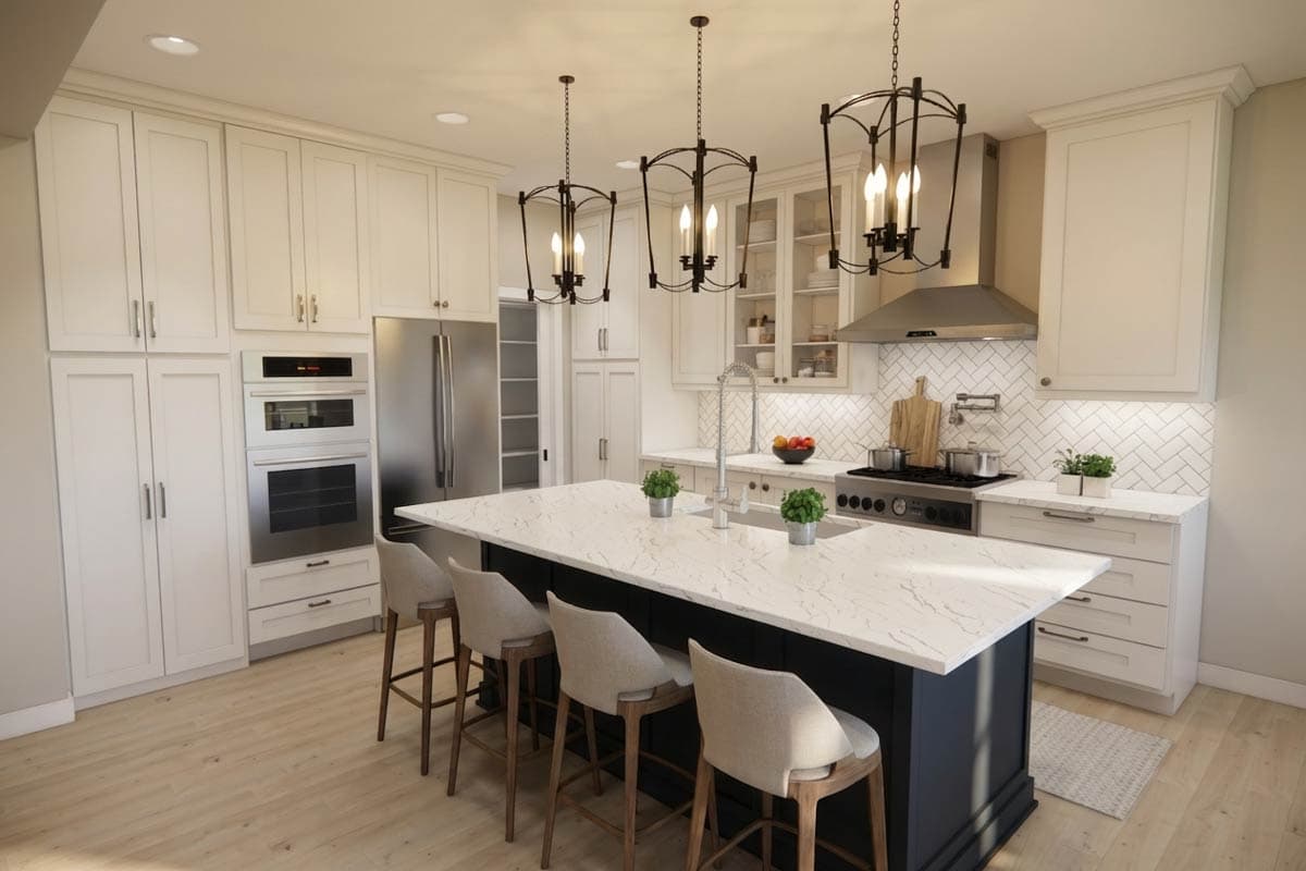 Plan 140063RK: Modern Farmhouse House Plan with Split Bedrooms and 2-Car Garage - Image #13 - Modern Farmhouse, New American