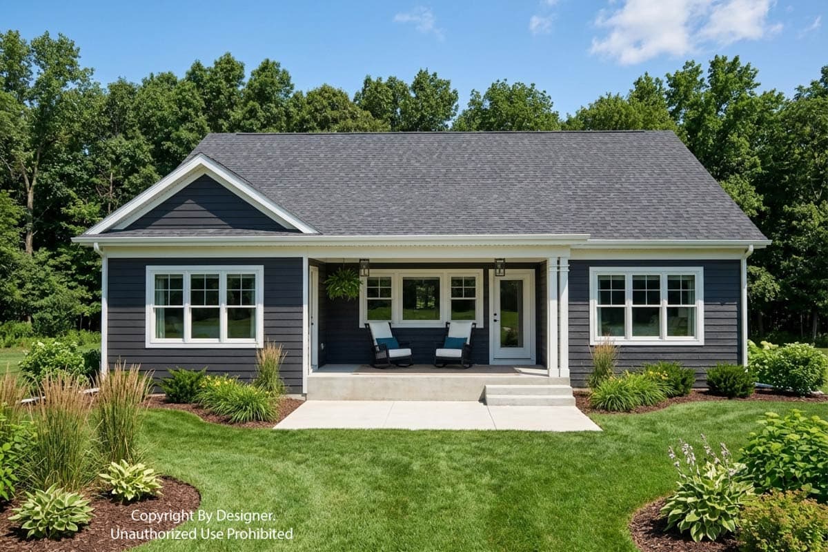 Plan 140064RK: Craftsman House Plan with 3 Split Bedrooms and 2-Car Garage - Image #10 - Craftsman, Traditional
