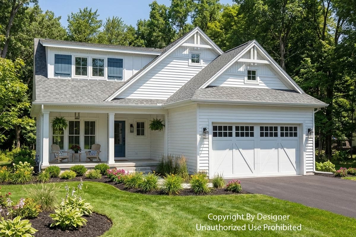 Plan 140065RK: Modern Farmhouse House Plan with 3 Bedrooms and First Floor Master - Image #2 - Modern Farmhouse, New American