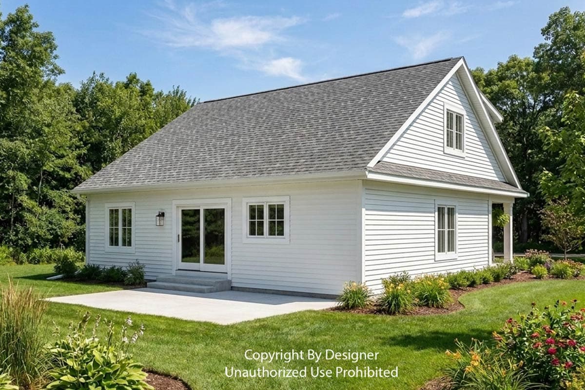 Plan 140065RK: Modern Farmhouse House Plan with 3 Bedrooms and First Floor Master - Image #5 - Modern Farmhouse, New American