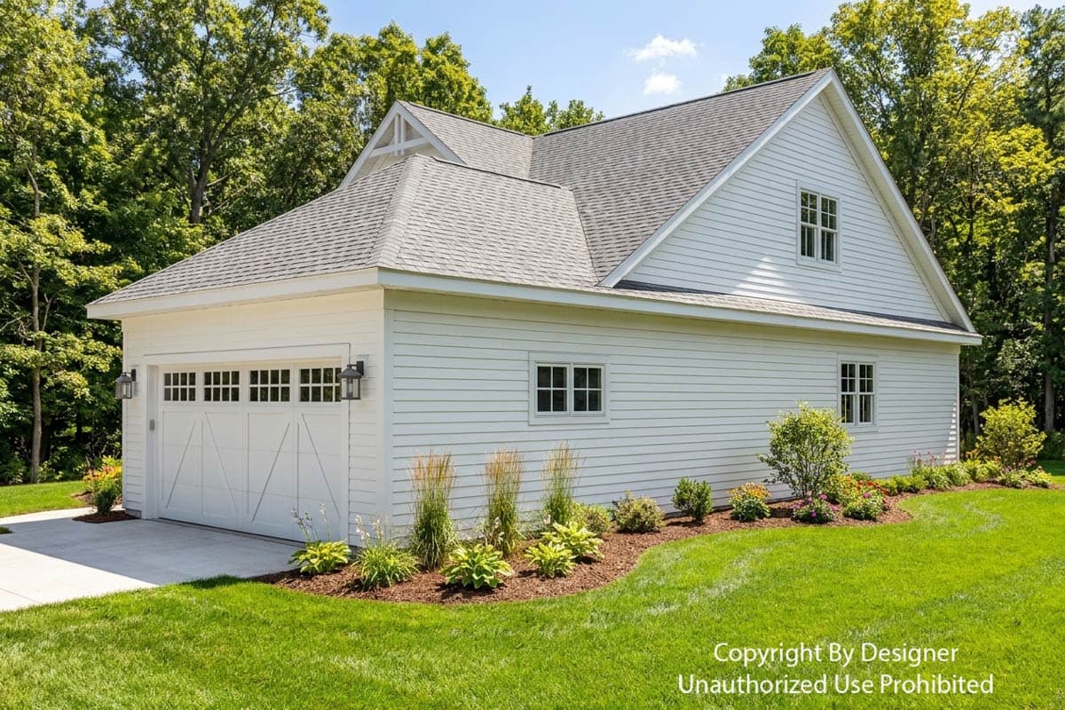Plan 140067RK: Modern Farmhouse House Plan with 3 Beds, Loft, and 2-Car Garage - Image #2 - Modern Farmhouse, Traditional