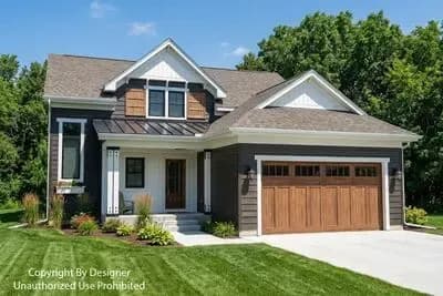 Craftsman House Plan with Main Level Master Suite and Loft