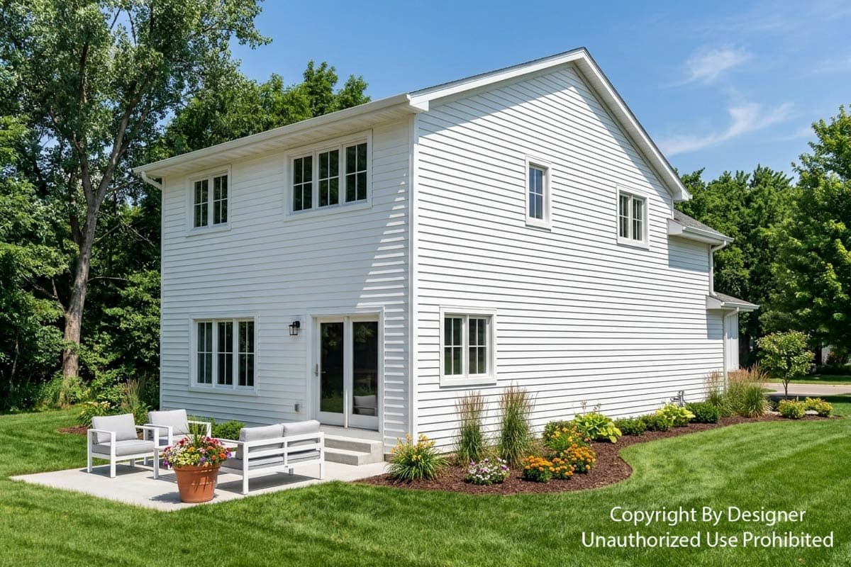 Plan 140070RK: Traditional Farmhouse House Plan with 3 Beds and Upstairs Loft - Image #4 - Farmhouse, Traditional