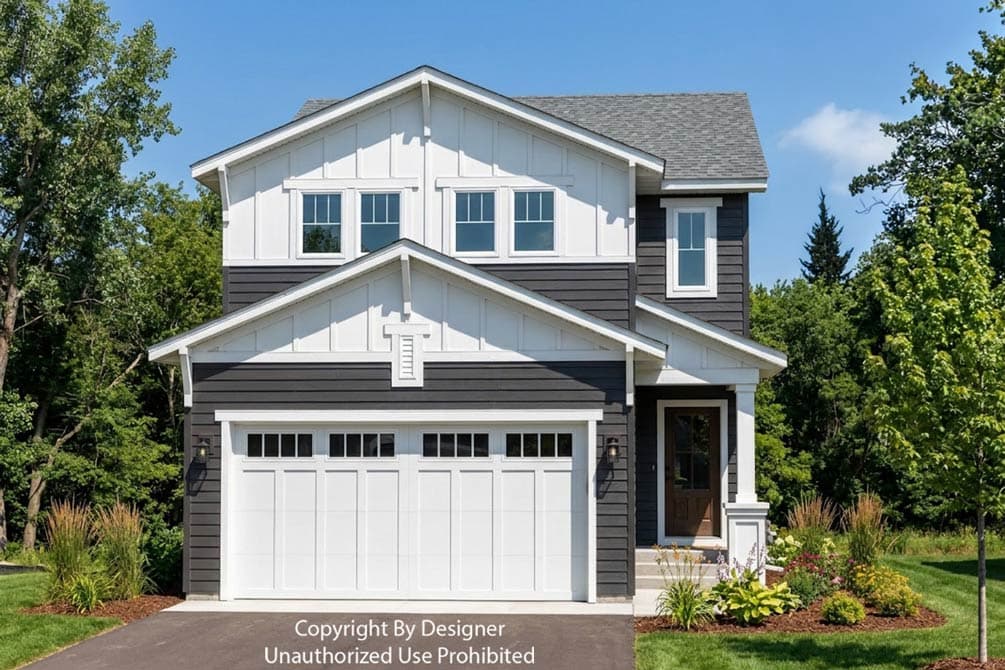 Plan image - 140071RK:Modern Farmhouse House Plan with 3 Beds, Loft, and 2-Car Garage
