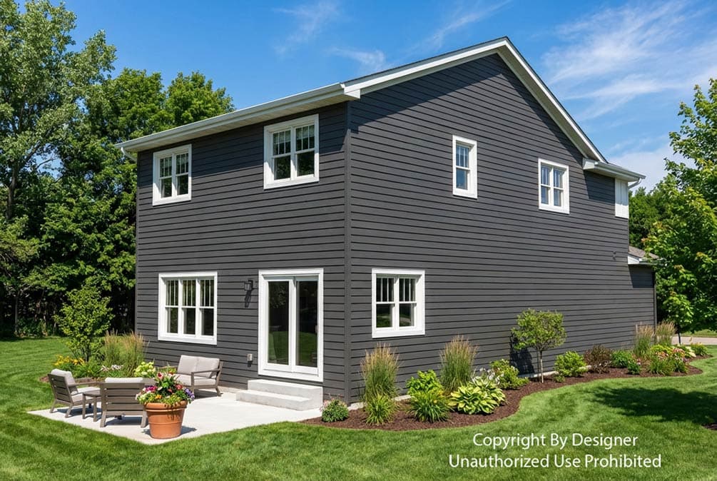 Plan 140071RK: Modern Farmhouse House Plan with 3 Beds, Loft, and 2-Car Garage - Image #4 - Contemporary, Farmhouse, Modern Farmhouse