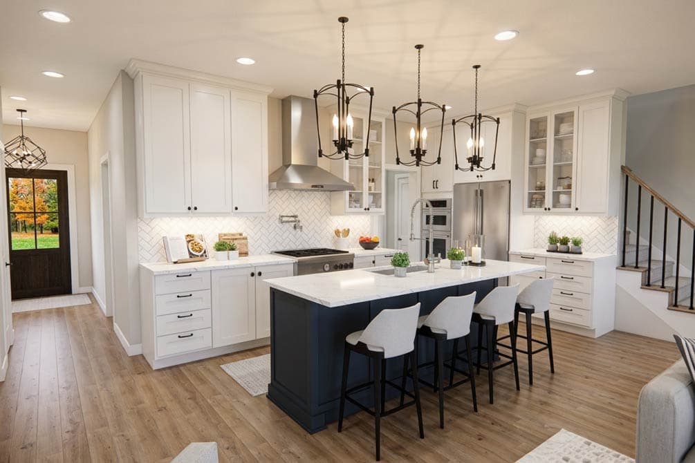 Plan 140071RK: Modern Farmhouse House Plan with 3 Beds, Loft, and 2-Car Garage - Image #9 - Contemporary, Farmhouse, Modern Farmhouse