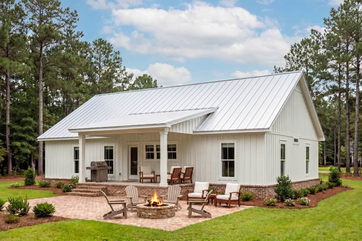 Plan 52041HZ: Country Farmhouse House Plan with 4 Beds, 3 Baths, and Dual Porches - Image #6 - Country, Farmhouse, Traditional