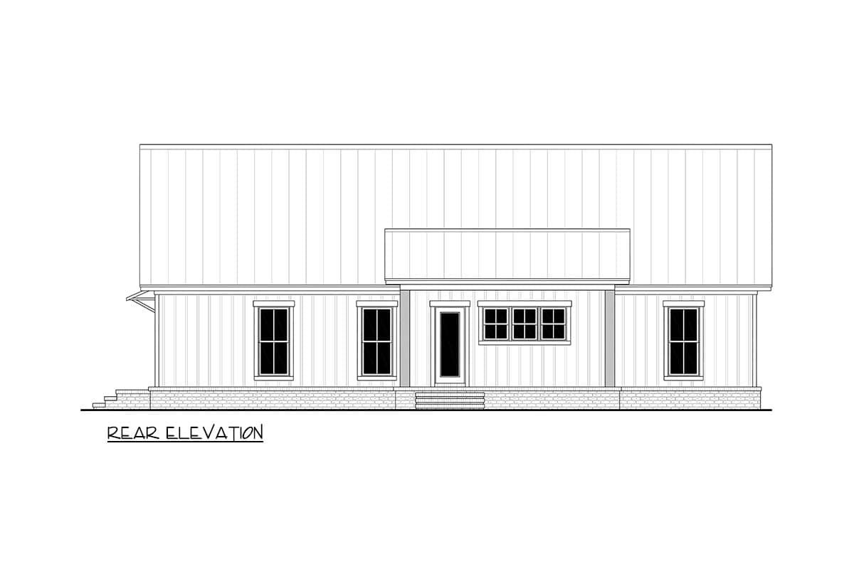 Plan 52041HZ: Country Farmhouse House Plan with 4 Beds, 3 Baths, and Dual Porches - Image #8 - Country, Farmhouse, Traditional
