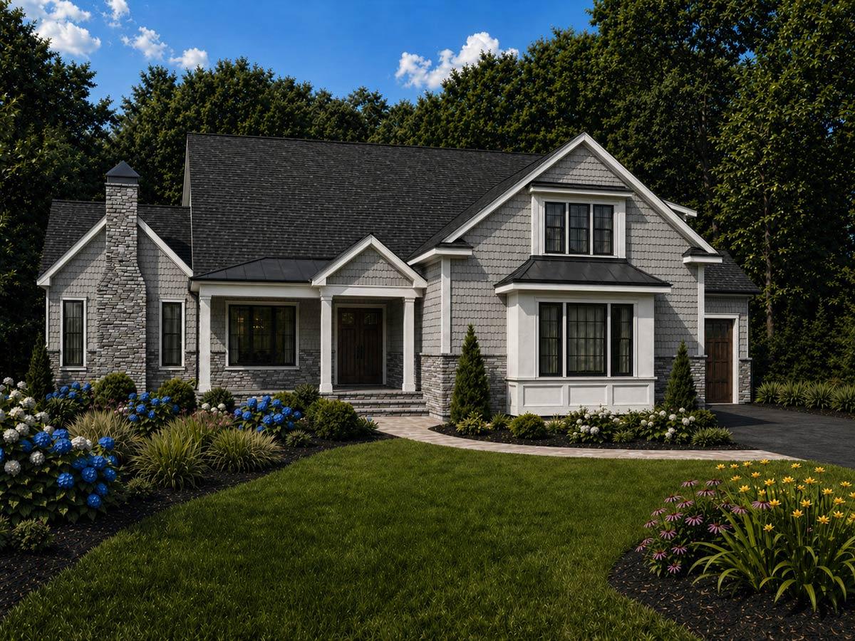 Plan 849087PGE: Craftsman House Plan with Elevator, Potential In-Law Suite, and 3-Car Garage - Image #3 - Acadian, Cape Cod, Cottage, Craftsman