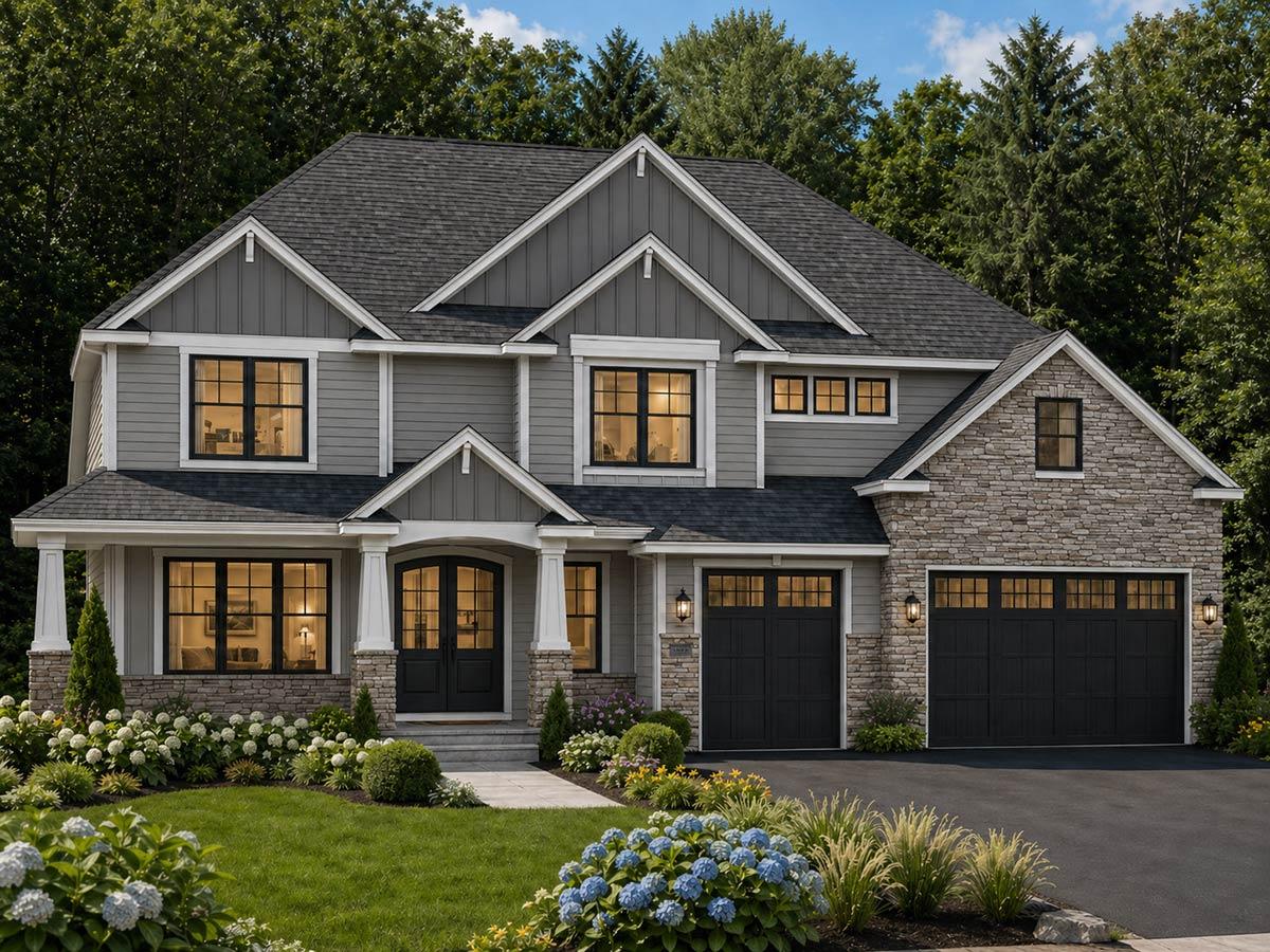 Plan 849088PGE: Traditional House Plan with 5 Bedrooms and Two-Story Great Room - Image #2 - New American, Traditional