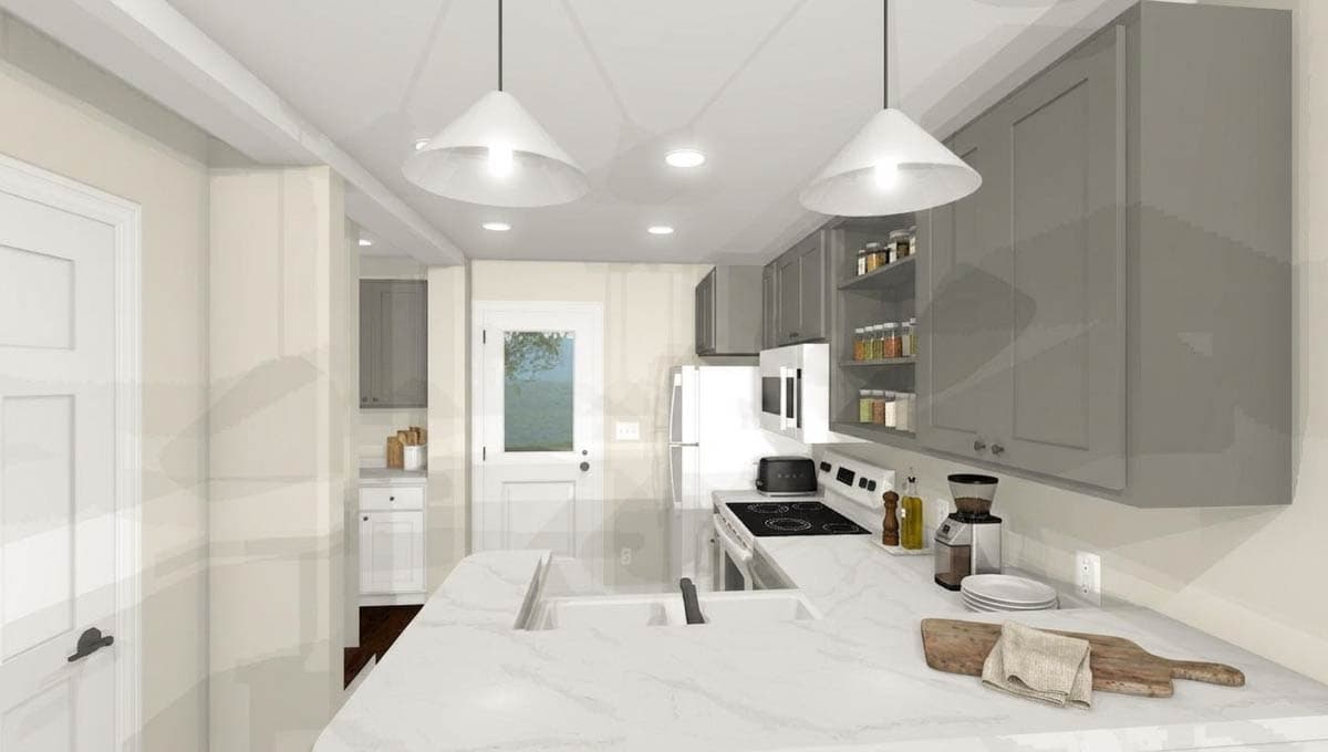 Plan 431000BOX: Box-Built 2-Bed Tiny Home Plan with Modern Styling - Image #6 - Cabin, Contemporary, Modern, Mountain, Vacation