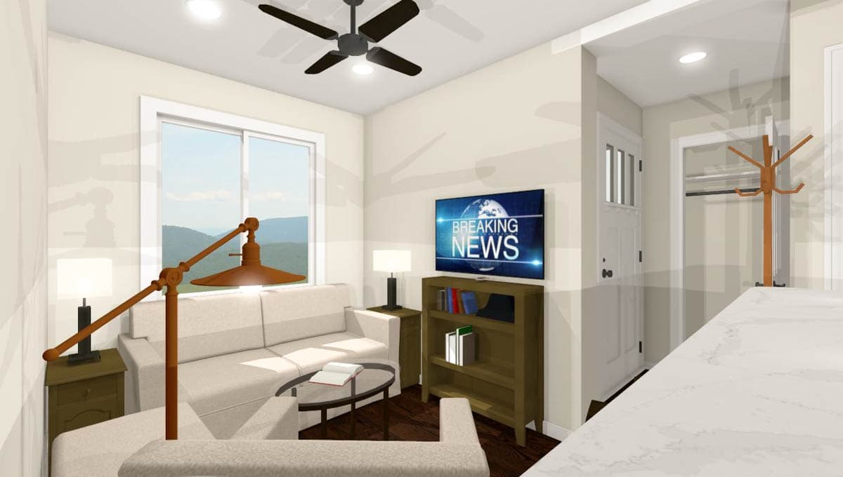 Plan 431000BOX: Box-Built 2-Bed Tiny Home Plan with Modern Styling - Image #4 - Cabin, Contemporary, Modern, Mountain, Vacation