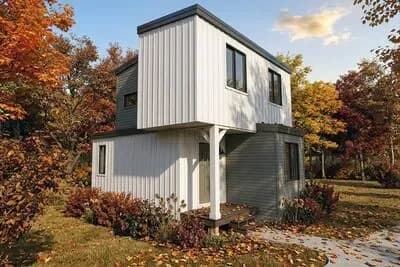 Box-Built 2-Bed Tiny Home Plan with Modern Styling