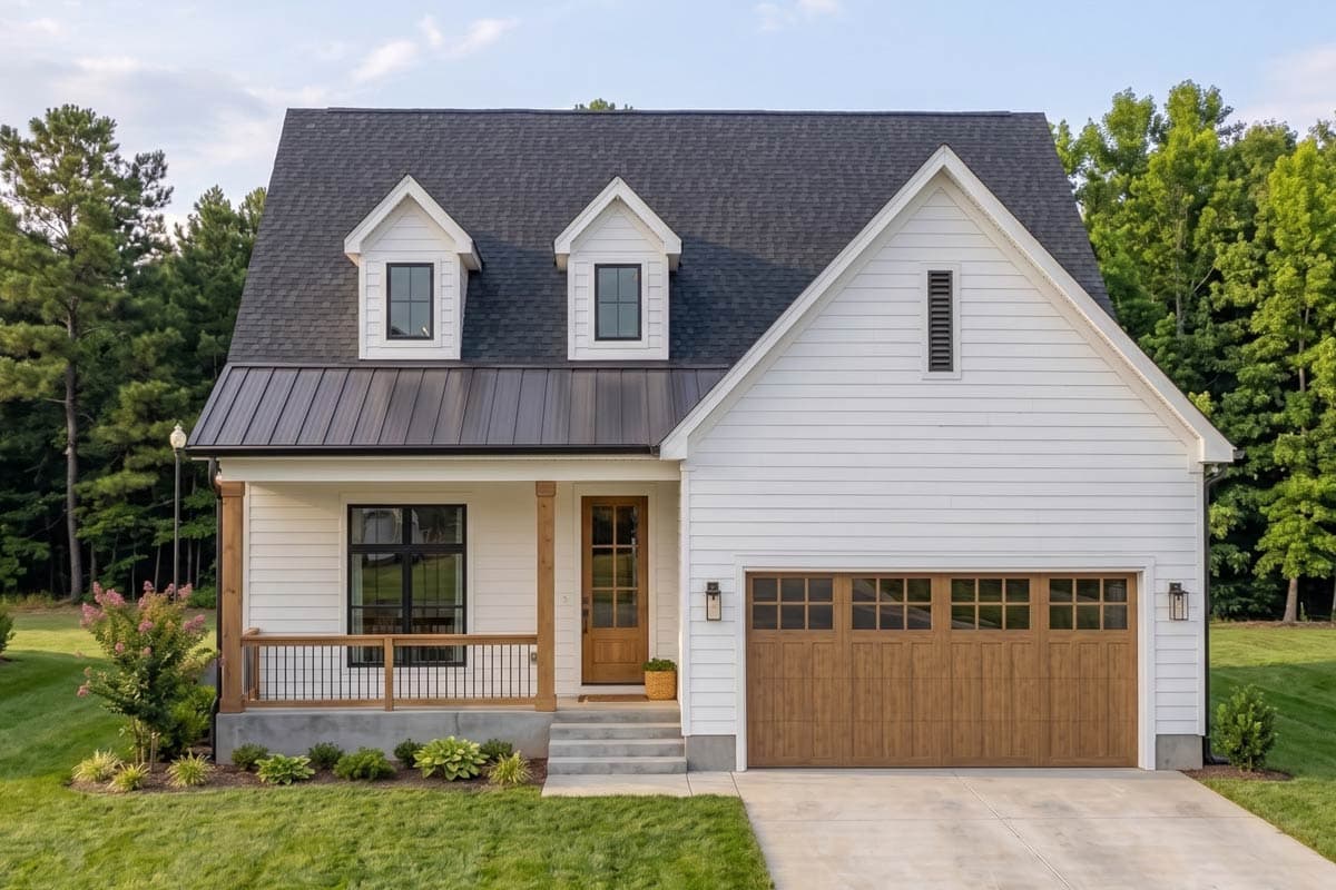 Plan image - 623639DJ:Modern Farmhouse House Plan with 3 Beds and Main Level Master