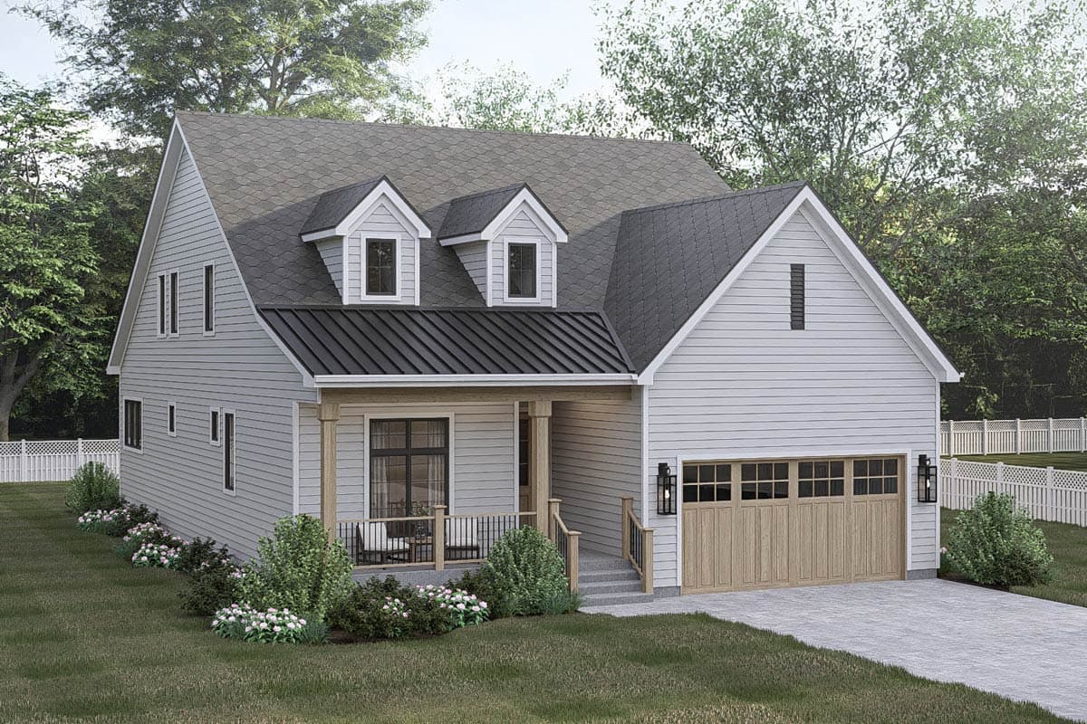 Plan 623639DJ: Modern Farmhouse House Plan with 3 Beds and Main Level Master - Image #5 - Country, Farmhouse, Traditional