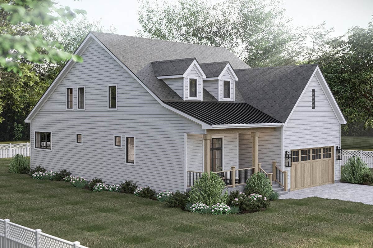 Plan 623639DJ: Modern Farmhouse House Plan with 3 Beds and Main Level Master - Image #4 - Country, Farmhouse, Traditional