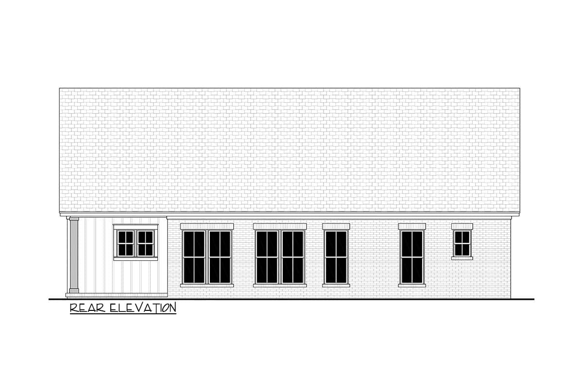 Plan 52042HZ: Modern Farmhouse House Plan with 3 Split Bedrooms - Image #9 - Country, Farmhouse, Southern, Traditional