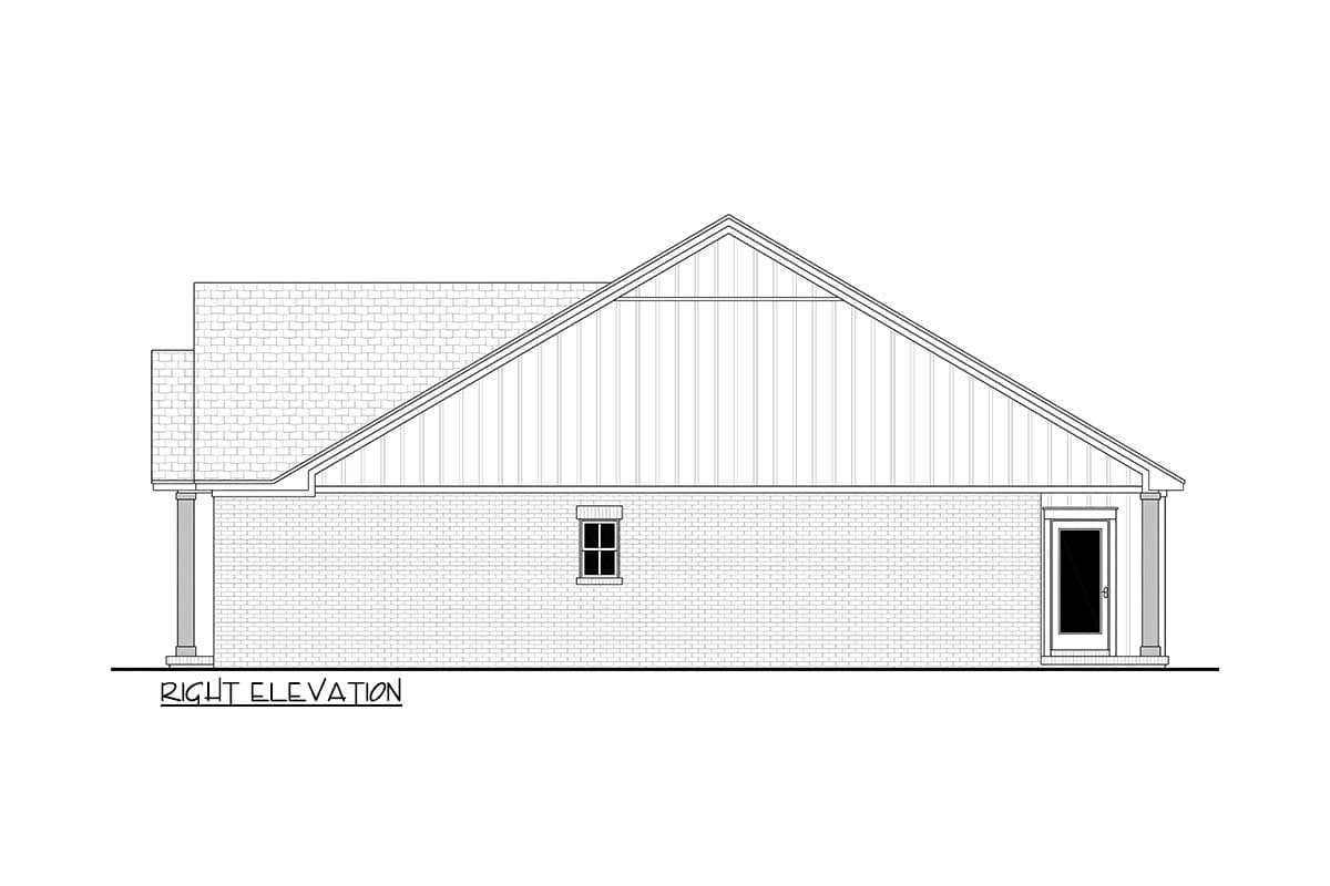 Plan 52042HZ: Modern Farmhouse House Plan with 3 Split Bedrooms - Image #10 - Country, Farmhouse, Southern, Traditional