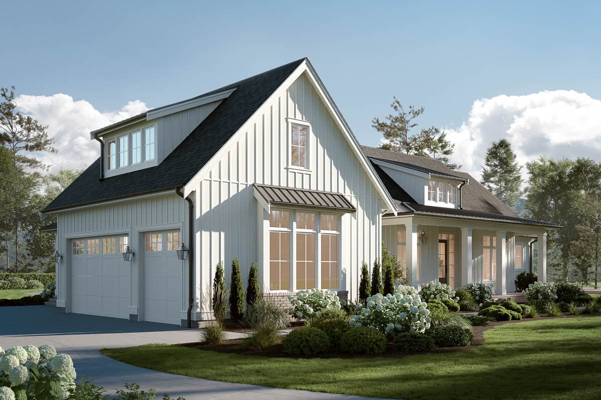 Plan 270128AF: Modern Farmhouse House Plan with 3 Bedrooms and Expansive Outdoor Living - Image #2 - Farmhouse, Modern Farmhouse, New American