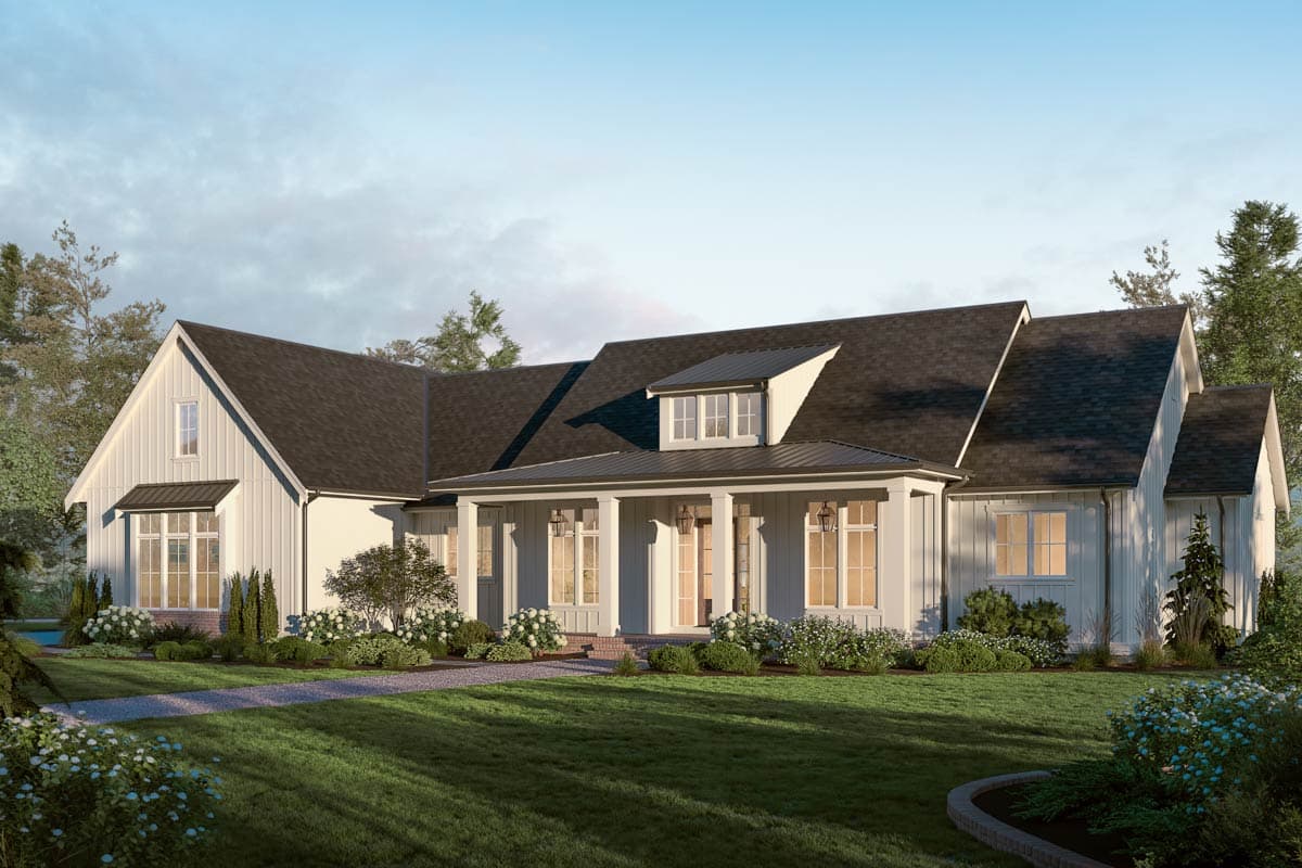 Plan image - 270128AF:Modern Farmhouse House Plan with 3 Bedrooms and Expansive Outdoor Living