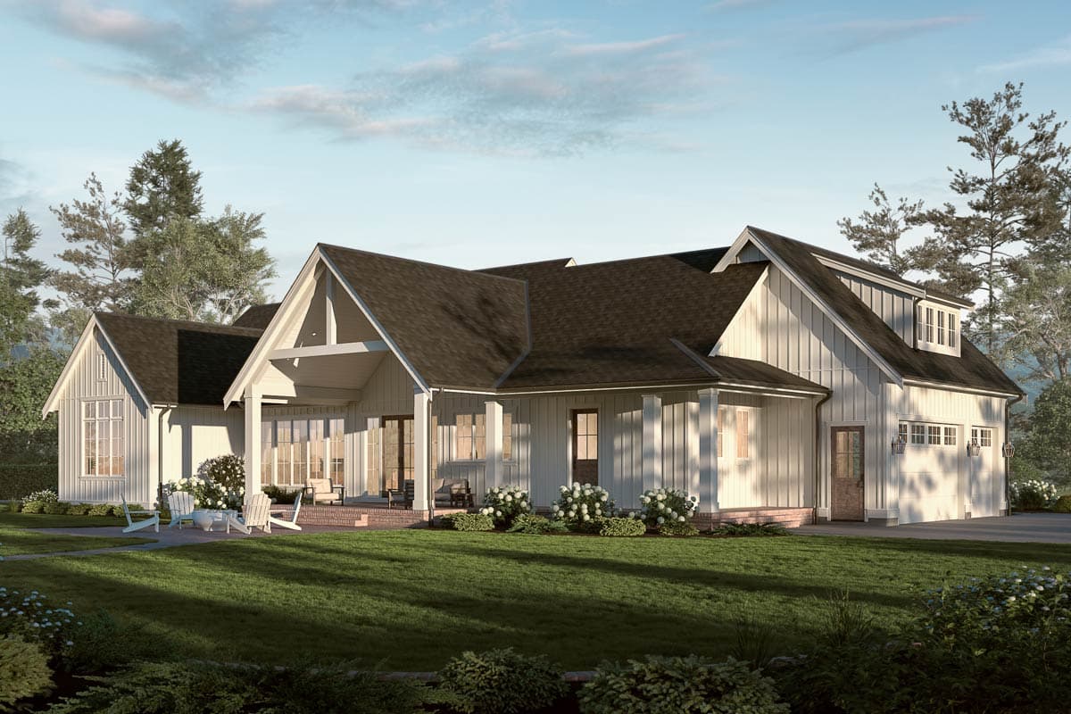 Plan 270128AF: Modern Farmhouse House Plan with 3 Bedrooms and Expansive Outdoor Living - Image #8 - Farmhouse, Modern Farmhouse, New American