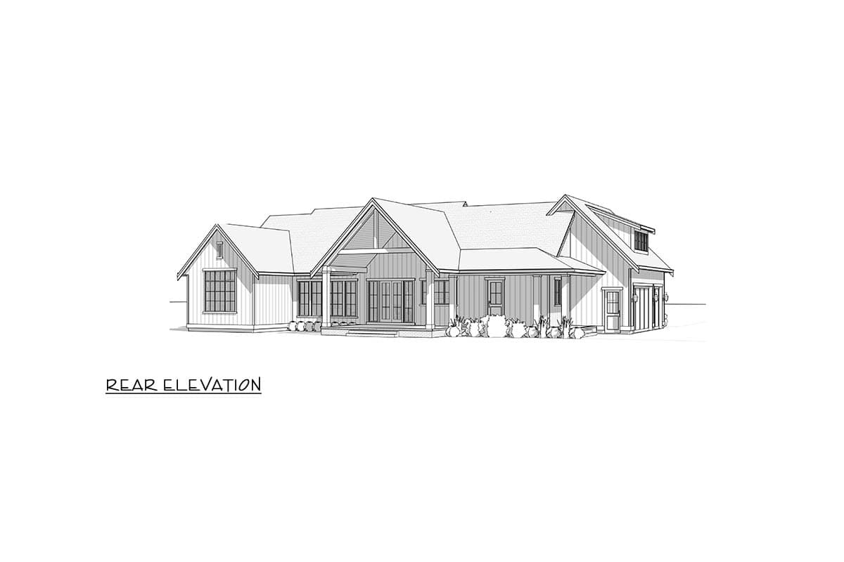 Plan 270128AF: Modern Farmhouse House Plan with 3 Bedrooms and Expansive Outdoor Living - Image #29 - Farmhouse, Modern Farmhouse, New American