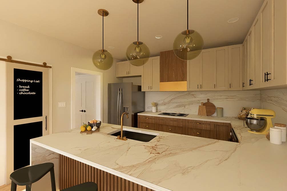 Plan 67852MG: Two-Bedroom Modern Farmhouse Plan with Office or Guest Space - Image #9 - Barndominium, Contemporary, Modern Farmhouse