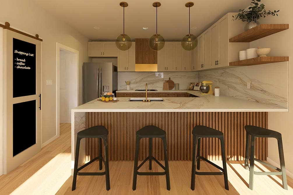 Plan 67852MG: Two-Bedroom Modern Farmhouse Plan with Office or Guest Space - Image #13 - Barndominium, Contemporary, Modern Farmhouse