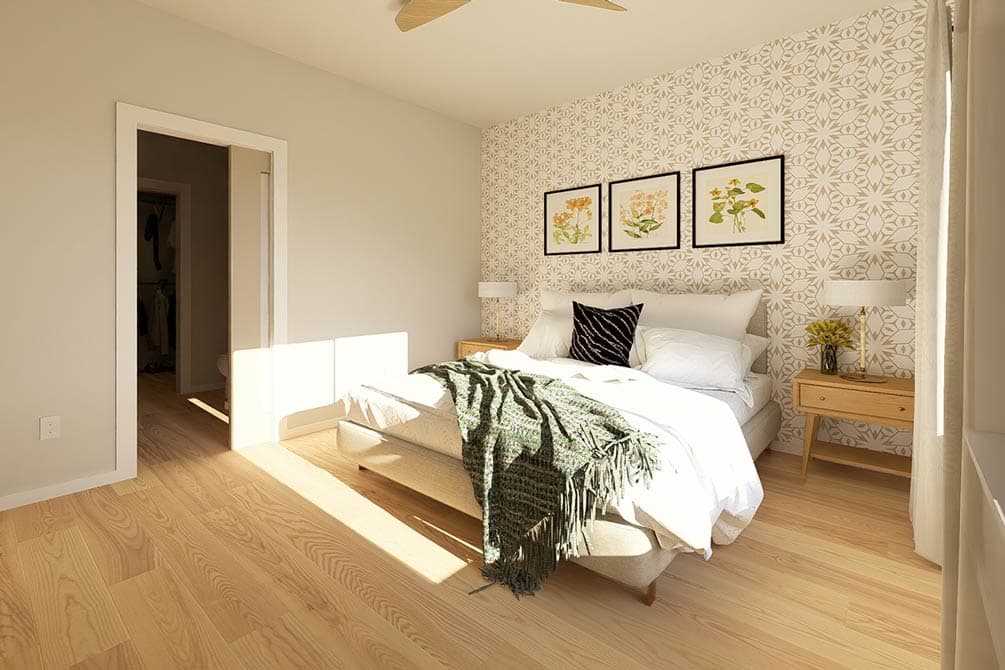 Plan 67852MG: Two-Bedroom Modern Farmhouse Plan with Office or Guest Space - Image #16 - Barndominium, Contemporary, Modern Farmhouse