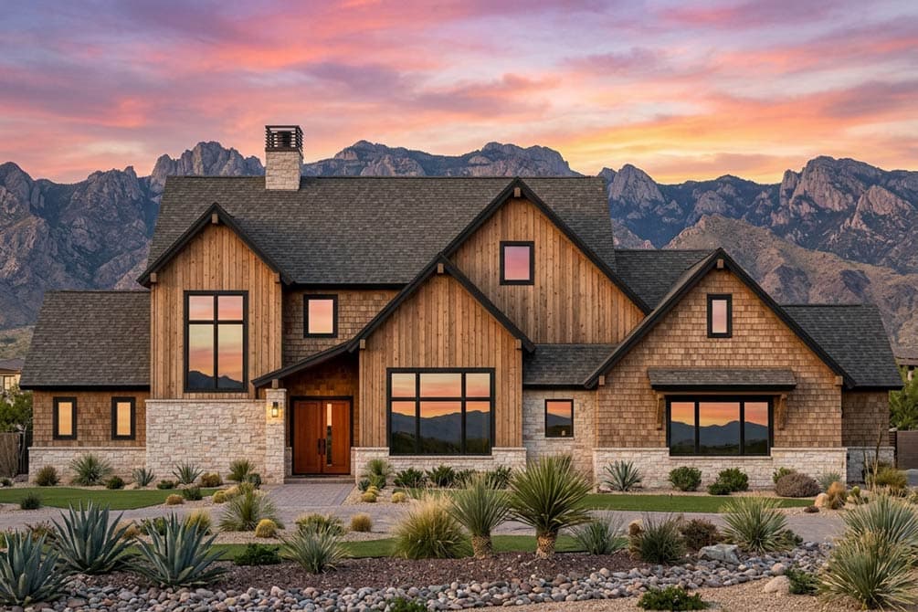 Plan 818205JSS: Modern Transitional House Plan with 5 Bedrooms and Game Room - Image #4 - Craftsman, Modern Farmhouse, Mountain, Transitional
