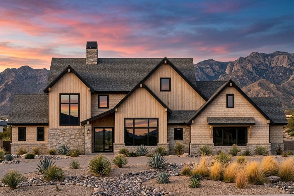 Plan 818205JSS: Modern Transitional House Plan with 5 Bedrooms and Game Room - Image #3 - Craftsman, Modern Farmhouse, Mountain, Transitional