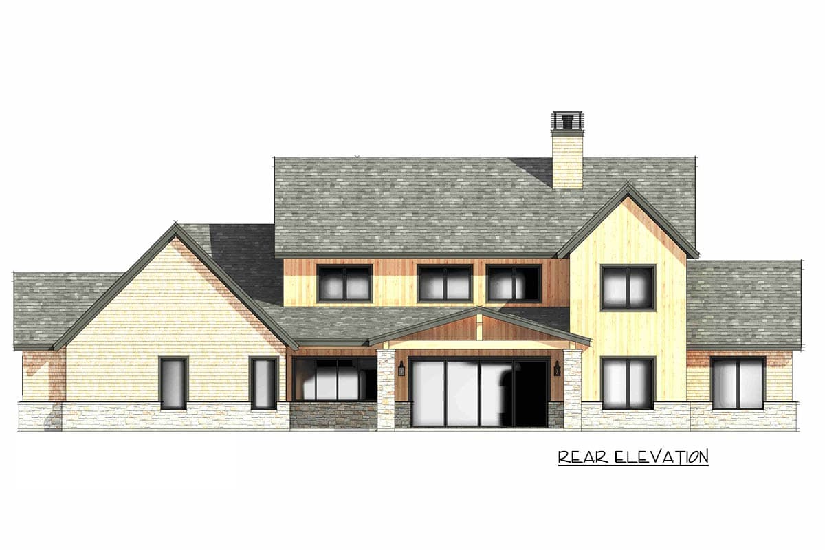 Plan 818205JSS: Modern Transitional House Plan with 5 Bedrooms and Game Room - Image #9 - Craftsman, Modern Farmhouse, Mountain, Transitional