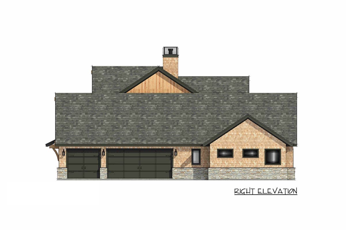 Plan 818205JSS: Modern Transitional House Plan with 5 Bedrooms and Game Room - Image #10 - Craftsman, Modern Farmhouse, Mountain, Transitional